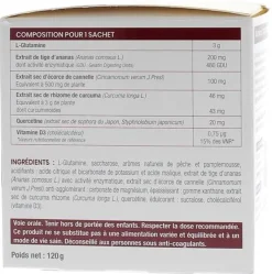 Glutaform Confort digestif et immunité Synergia - boîte de 20 sachets
