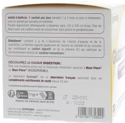 Glutaform Confort digestif et immunité Synergia - boîte de 20 sachets