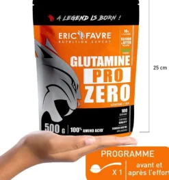 Glutamine pro zéro saveur naturel Eric Favre - sachet de 500g