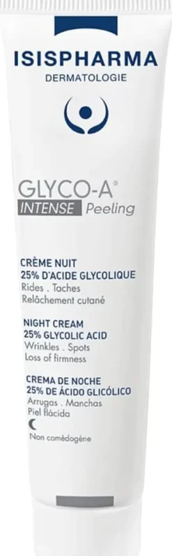 Glyco-A Intense Peeling crème nuit 25% acide glycolique Isispharma - tube de 30ml