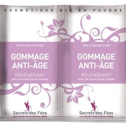 Gommage anti-âge régénérant BIO Secrets des fées - 2 sachets