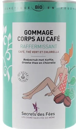 Gommage corps au café Raffermissant Secret des fées - Pot de 200 g