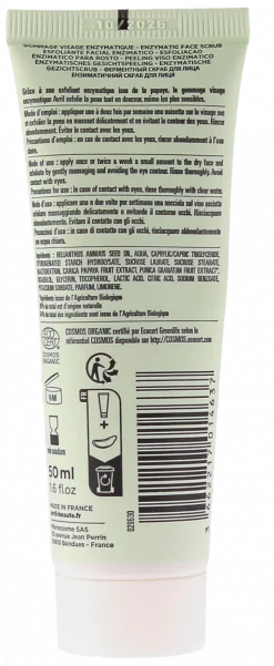 Gommage visage enzymatique bio - tube de 50ml