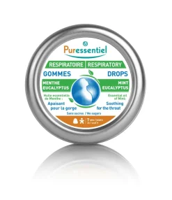 Gommes adoucissantes Puressentiel Respiratoire - boite de 45 g