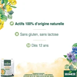 Gommes gorge irritée Menthe-eucalyptus sans sucre Humer - sachet de 30 gommes
