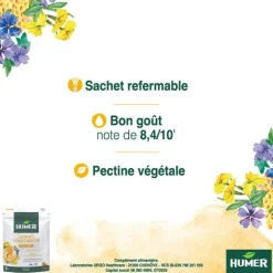 Gommes gorge sensible Humer - sachet de 30 gommes à sucer