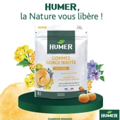 Gommes gorge sensible Humer - sachet de 30 gommes à sucer