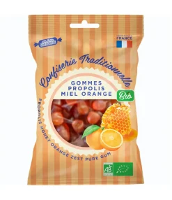 Gommes propolis miel orange bio Ma petite confiserie - sachet de 100 g