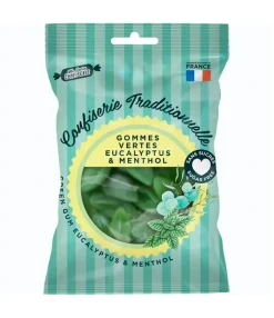Gommes vertes eucalyptus menthol sans sucres Ma petite confiserie - sachet de 100g