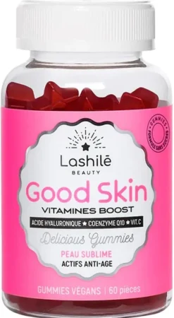 Good Skin vitamines boost peau sublime Lashilé Beauty - pot de 60 gummies