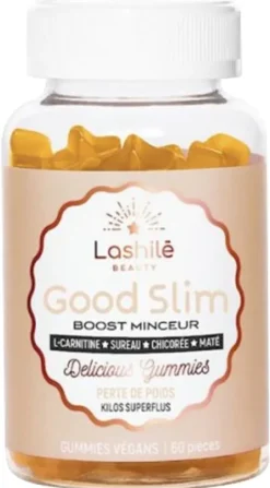 Good Slim boost minceur Lashilé Beauty - boîte de 60 gummies végans