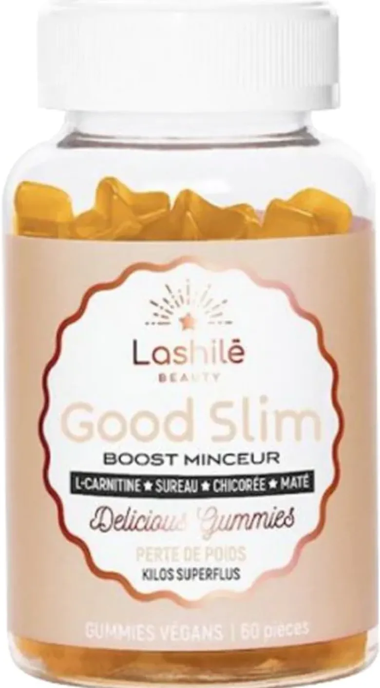 Good Slim boost minceur Lashilé Beauty - boîte de 60 gummies végans