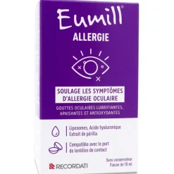 Gouttes Allergie oculaire Eumill