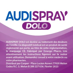 Gouttes auriculaires Dolo 6 mois et plus Audispray - flacon de 7 g
