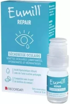 Gouttes sécheresse oculaire Eumill Repair