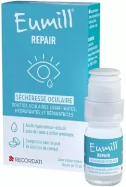 Gouttes sécheresse oculaire Eumill Repair