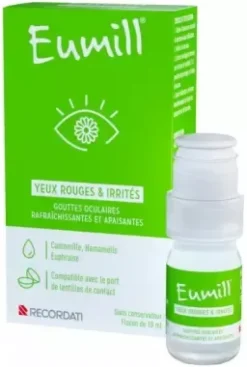 Gouttes yeux rouges et irrités Eumill - flacon de 10ml