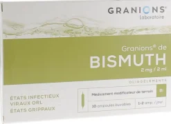 Granions de Bismuth solution buvable en ampoule - boite de 10 ampoules buvables