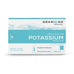 Granions de potassium - boite de 30 ampoules