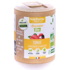 Guarana Bio Ecoresponsable Nat&Form - Boite de 200 gélules