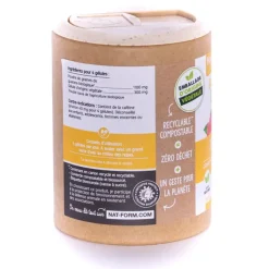 Guarana Bio Ecoresponsable Nat&Form - Boite de 200 gélules