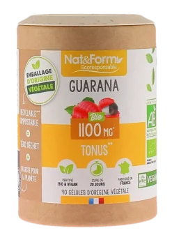 Guarana tonus Nat&Form - pot de 90 gélules