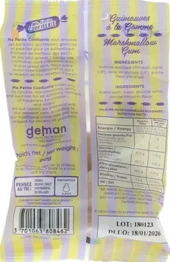 Guimauve à la gomme Ma petite confiserie - sachet de 90 g