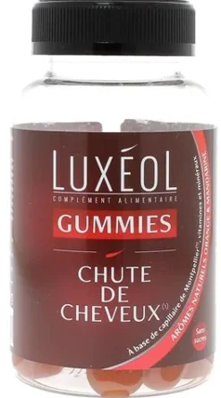 Gummies Chute de cheveux Luxéol - pot de 60 gummies