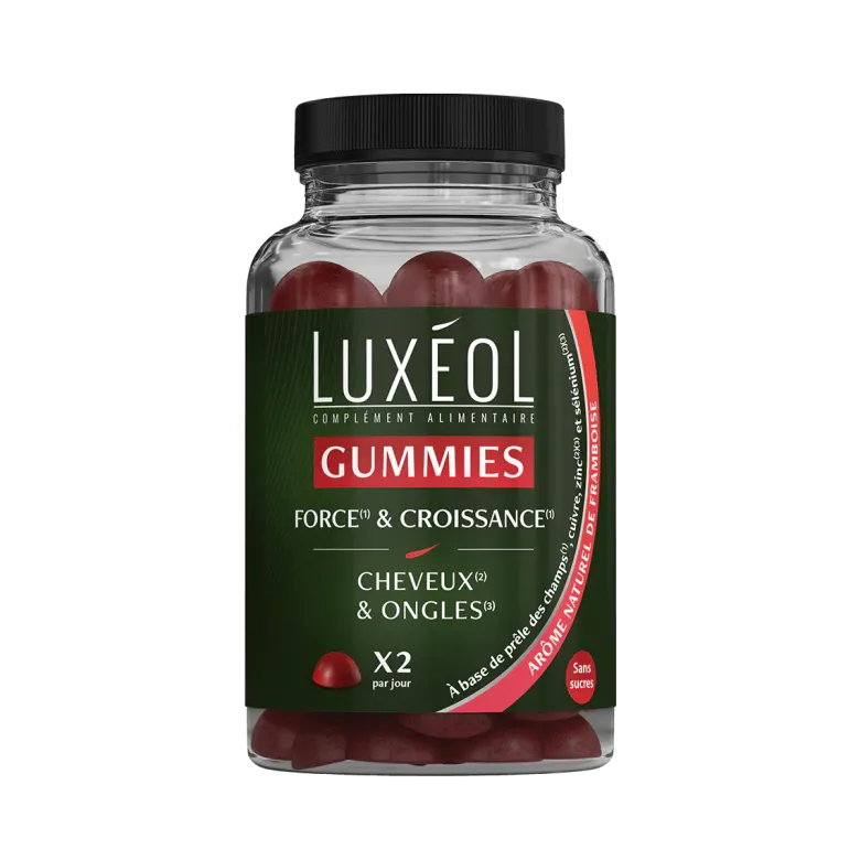 Gummies force et croissance Luxéol - pot de 60 gommes