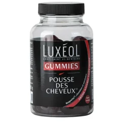 Gummies pousse des cheveux Luxéol - pot de 60 gummies