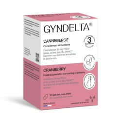Gyndelta cranberry 36 mg - boite de 90 gélules