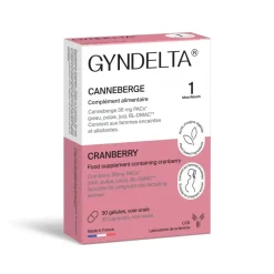 Gyndelta cranberry 36mg - boîte de 30 gélules