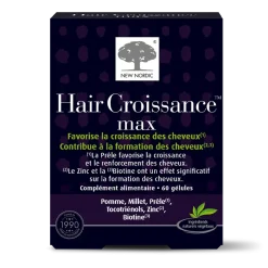 Hair Croissance max New Nordic - boîte de 60 gélules