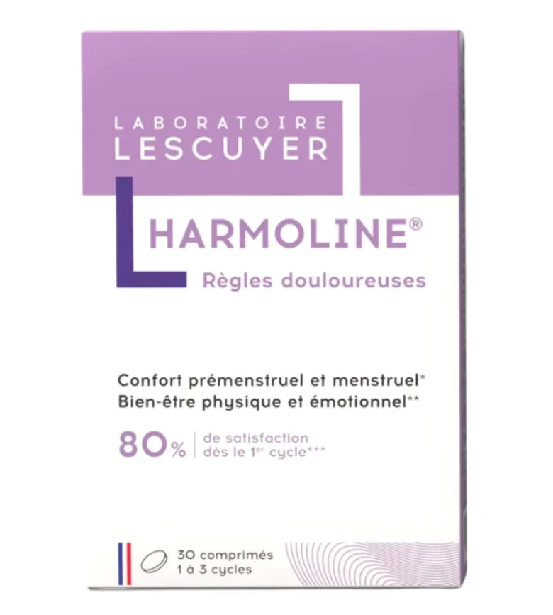 Harmoline règles douloureuses Lescuyer - boite de 30 comprimés