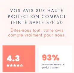 Haute Protection Compact SPF 50 Sable Avène - Poudrier de 10 g