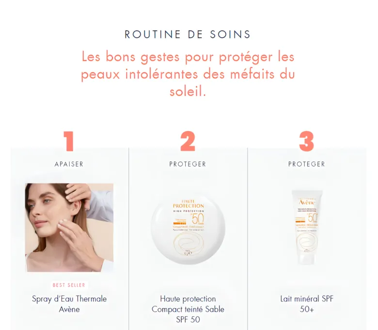 Haute Protection Compact SPF 50 Sable Avène - Poudrier de 10 g