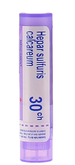 Hepar sulfuris calcareum 30 CH Boiron – tube 4 g