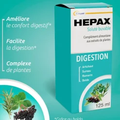 Hepax Digestion – solution buvable, flacon 125 ml