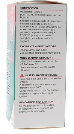 Hexétidine 0,1% Mylan - flacon de 200ml