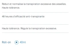 Hidrosis control roll-on anti-transpirant Ducray - roll-on de 40 ml