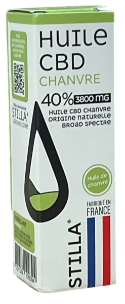 Huile CBD chanvre 40% 3800mg Stilla - flacon de 10ml