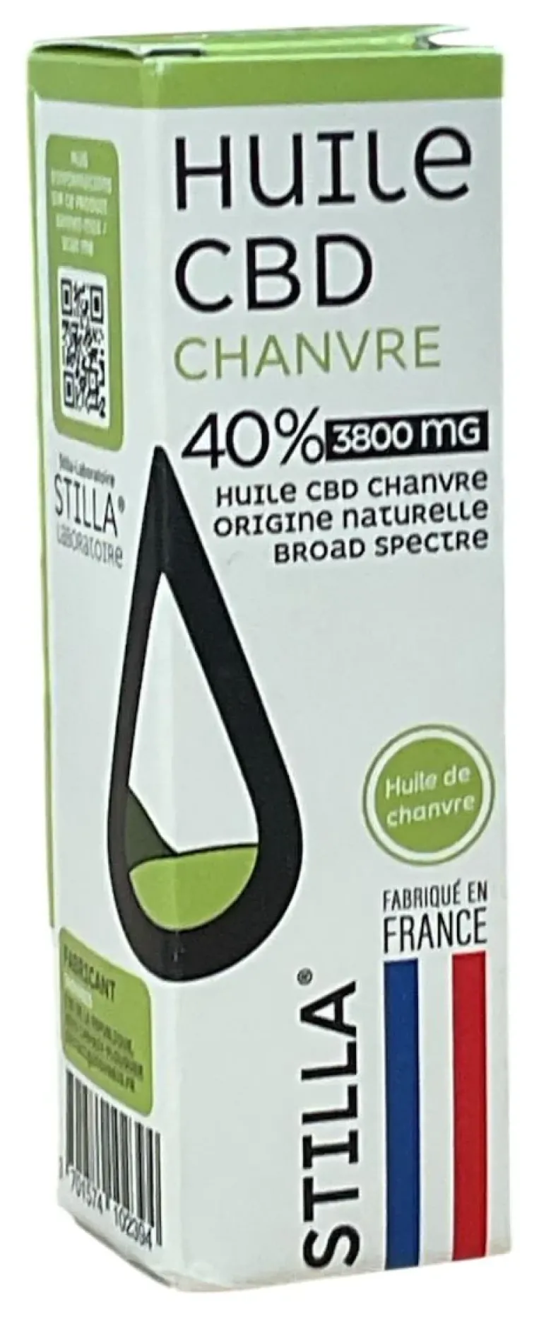 Huile CBD chanvre 40% 3800mg Stilla - flacon de 10ml