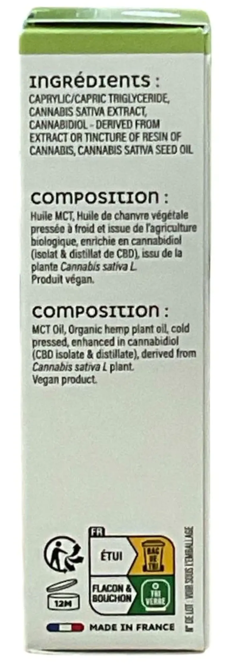 Huile CBD chanvre 30% 2850mg Stilla - flacon de 10ml