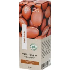 Huile d'Argan bio régénérante Laboratoire Haut-Ségala - flacon de 50ml