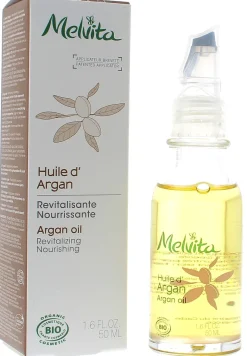 Huile d'argan équitable bio Melvita - flacon goutte à goutte 50 ml
