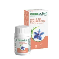 Huile de bourrache Naturactive - boite de 60 capsules