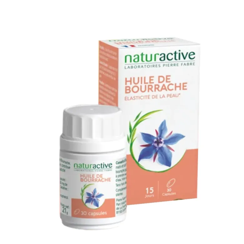 Huile de bourrache Naturactive - boite de 60 capsules