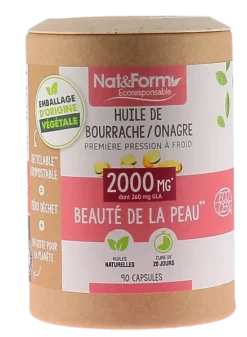 Huile de bourrache/onagre Ecoresponsable Nat&Form