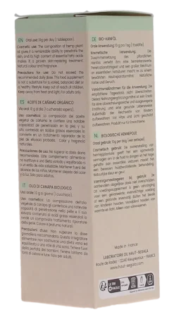 Huile de chanvre bio réparatrice Haut-Ségala- flacon de 50ml