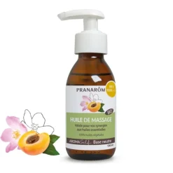 Huile de massage base neutre bio Pranarôm - flacon-pompe de 100 ml